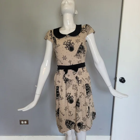 Sourpuss Kraken's Revenge Lizzie Dress, VGUC, Size L - Picture 2 of 9